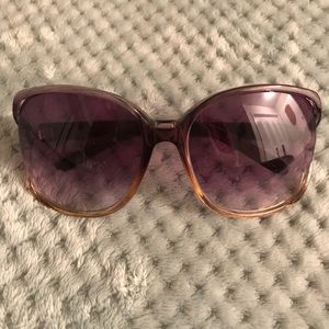 Loft Deep Purple Ombré 70s Sunglasses